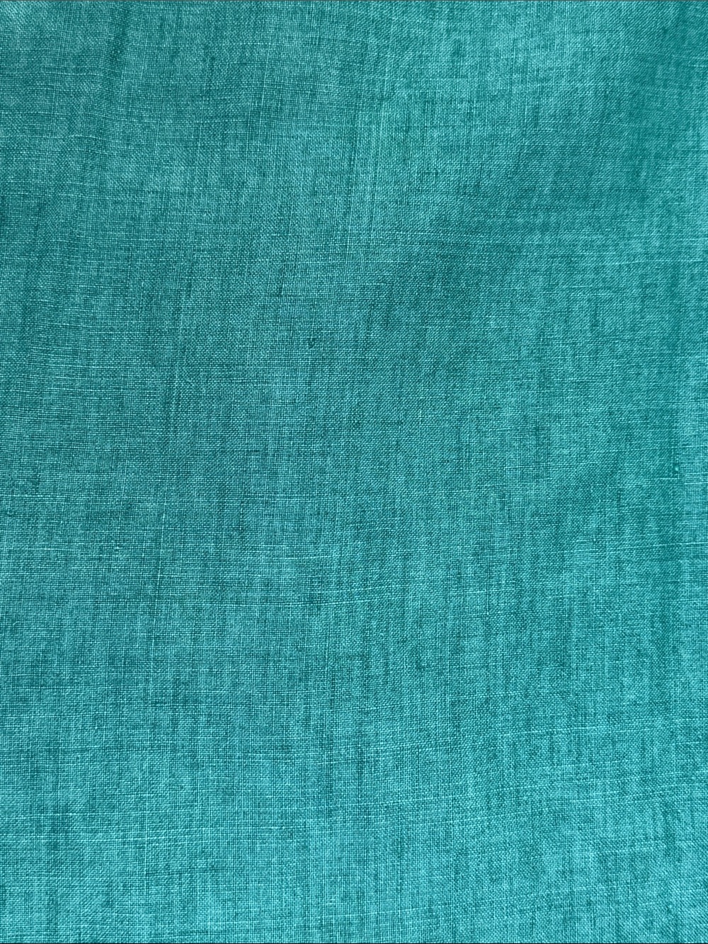 Eileen Fisher Organic Linen Wide Leg Crop Pants M Teal Pull On Pockets - Picture 10 of 10